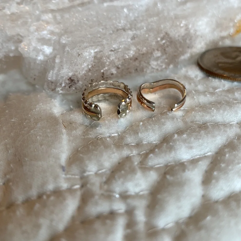 TWO silver and gold filled ear cuffs ๐๐ - Picture 4 of 8
